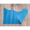 demi peau - vache - bleu paon - maroquinerie - Cuirenstock