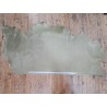 Demi-peau de vache en poil vert pastel - décoration - maroquinerie - accessoire - Cuir en stock