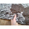 demi peau - vache - poils tachetés - chevrons - maroquinerie - vêtement - cuirenstock