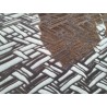 demi peau - vache - poils tachetés - chevrons - maroquinerie - vêtement - Cuirenstock