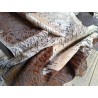 demi peau - vache - poils tachetés - chevrons - maroquinerie - vêtement - cuirenstock