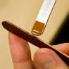 Spatule double – Application teinture de tranche et colle - Cuir en Stock