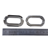 Oeillets à griffes ovales - Nickelé - 4.2 cm - Cuir en Stock