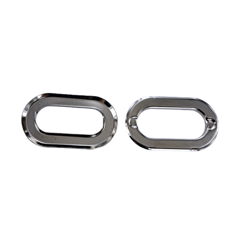 Oeillets à griffes ovales - Nickelé - 4.2 cm - Cuir en Stock