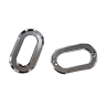 Oeillets à griffes ovales - Nickelé - 4.2 cm - Cuir en Stock