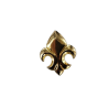 concho - fleur de lys - embellissement - maroquinerie - laiton - Cuir en stock