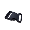 Fermoir boucle à clip réglable noir - 40mm - Cuir en Stock