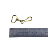 Mousqueton tournant à bélière - laiton 25 mm - maroquinerie - Cuirenstock