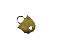 Départ de poignée à riveter - 7 mm - laiton - maroquinerie - accessoire - Cuir en stock