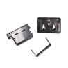 Fermoir de sac - tuck- nickelé - accessoire - maroquinerie - cuir en stcok