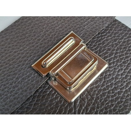 Fermoir de sac - tuck- nickelé - accessoire - maroquinerie - cuirenstcok