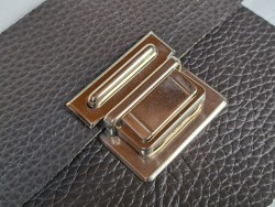 Fermoir de sac - tuck- nickelé - accessoire - maroquinerie - cuirenstcok