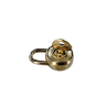 cadenas rond - fermoir - doré clair - Cuirenstock