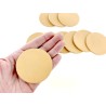Lot surprise morceaux de cuir rond 6 cm - tannage végétal - Cuir en Stock