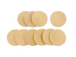 Lot surprise morceaux de cuir rond 6 cm - tannage végétal - Cuir en Stock