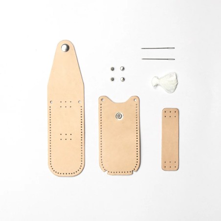 Kit étui pour couteau pliant en cuir – Prêt à coudre, personnaliser & riveter - Cuir en Stock