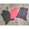 Lot de 3 peaux de cuir stretch - couleurs diverses - Cuir en Stock