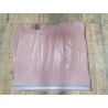 Morceau de cuir de veau ciré pullup - Rose parme -B- Cuir en Stock