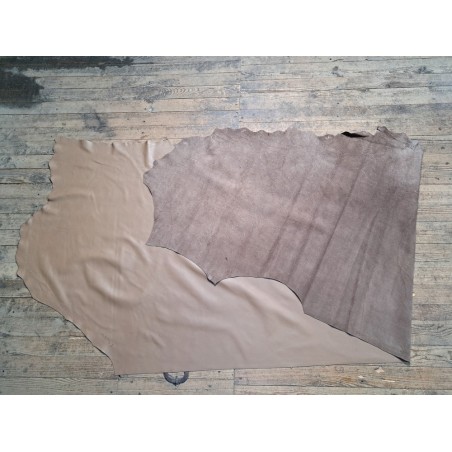 Bande vache grainée - beige - maroquinerie - cuirenstock