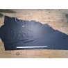 Bande vache grainée - noir - maroquinerie - cuir en stock
