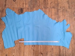 Morceau de cuir de taurillon pleine fleur - Bleu - Cuir en Stock