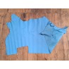 Morceau de cuir de taurillon pleine fleur - Bleu - Cuir en Stock