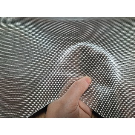 Chèvre motif losange métallisé - Gris clair
