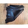 Peau de chèvre motif écaille de poisson - Noir - Cuirenstock