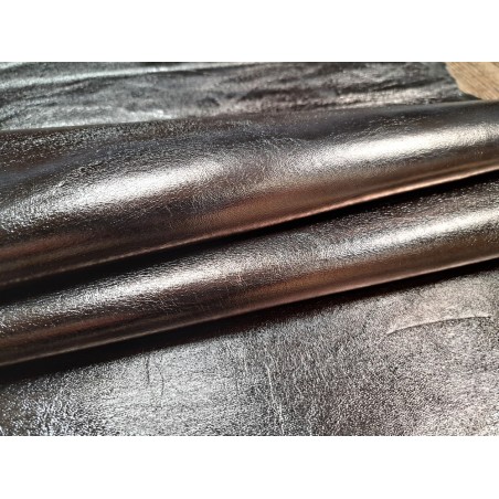 chèvre métallisée - gunmetal - cuirenstock