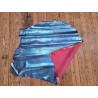 Mouton grains losanges - relief métallisés - Bleu/Rose - cuirenstock