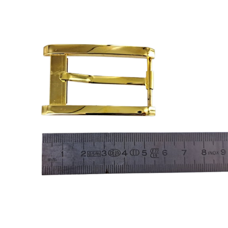 Boucle de ceinture rectangulaire - Laiton - 25 mm - cuirenstock