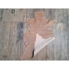 Peau de cuir de mouton crispé -beige- maroquinerie ou vêtement - cuirenstock
