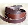 Lot de 3 bandes de cuir tannage végétal – Brun/Marron – Cuir européen recyclé | Cuir en Stock