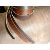 Lot de 3 bandes de cuir tannage végétal – Brun/Marron – Cuir européen recyclé | Cuir en Stock