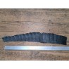 Morceau de cuir de crocodile - Noir mat - Cuir en Stock