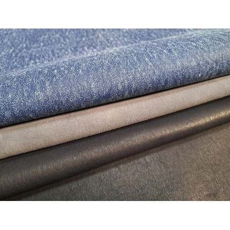 Lot de 3 peaux de cuir stretch - divers - Cuir en Stock