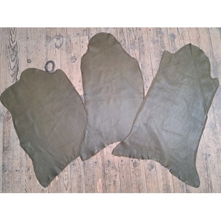 3 peaux de cuir stretch identiques - Olive - Bonne affaire
