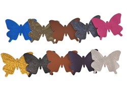 Lot surprise morceaux de cuir - forme papillons - Cuir en Stock