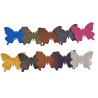 Lot surprise morceaux de cuir - forme papillons - Cuir en Stock
