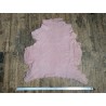 Peau de mouton lainée frisée rose pâle – Dos velours – Qualité italienne – Série limitée - Cuir en Stock