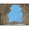 Peau de mouton lainée frisée bleu jeans – Dos velours – Qualité italienne – Série limitée - Cuir en Stock