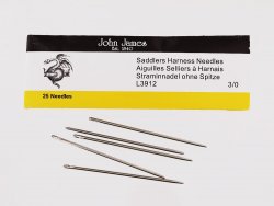 lot de 5 aiguilles bout rond couture sellier cuir John James cuirenstock