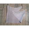 Demi-peau de cuir de veau grain effet galuchat  - Beige- cuirenstock