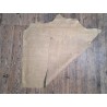 Bande de cuir de veau - grecque - or blanc - maroquinerie - cuir en stock