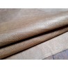 Bande de cuir de veau - grecque - or blanc - maroquinerie - cuir en stock