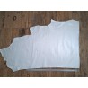 Bande de cuir de veau - quadrillage - nacré - blanc - maroquinerie - cuirenstock