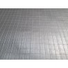 Bande de cuir de veau - quadrillage - nacré - argent - maroquinerie - Cuir en Stock