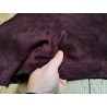 Veau velours - Bordeaux - Cuir en Stock