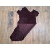 Veau velours - Bordeaux - Cuir en Stock
