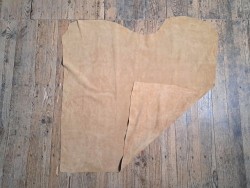 Peau de veau velours - SABLE - Cuir en Stock